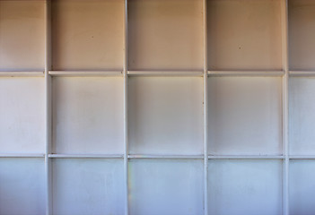 Image showing white wooden shelf