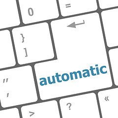 Image showing automatic button on computer keyboard key