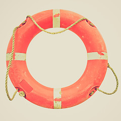 Image showing Retro look Lifebuoy