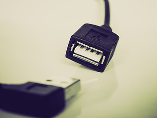 Image showing Retro look USB picture