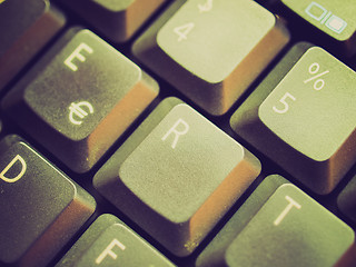 Image showing Retro look Computer keyboard