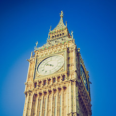 Image showing Vintage look Big Ben, London