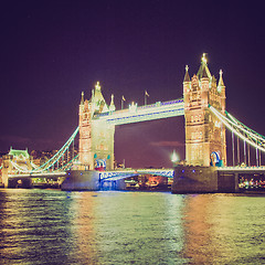 Image showing Vintage look Tower Bridge London