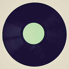 Image showing Retro look Vinyl record