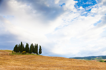 Image showing Tuscany before the storm