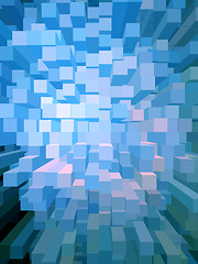 Image showing blue texture with unusual square shapes