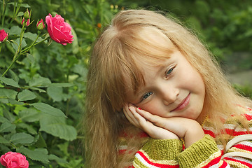 Image showing Little girl in the park