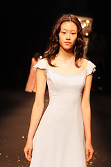 Image showing Asian model on the catwalk