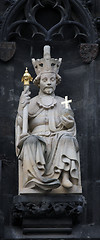 Image showing Wenceslas IV, Old Town Bridge Tower, Prague