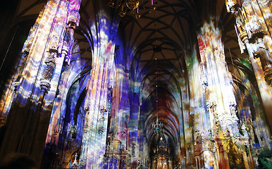 Image showing Light in St. Stephen’s Cathedral in Vienna