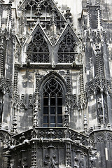 Image showing Exterior detail from Stephansdom cathedral - Vienna, Austria.