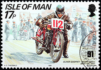 Image showing Motorcycle Race Stamp #5