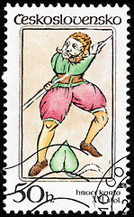 Image showing Jack of Hearts Stamp