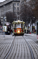 Image showing Christmas tram in Vienna