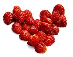 Image showing Strawberry heart