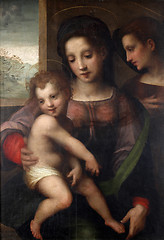 Image showing Madonna with Child and angels