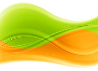 Image showing Vector multicolored waves backdrop