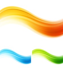 Image showing Vector shiny waves design
