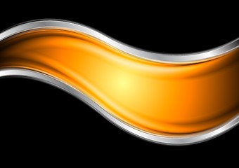 Image showing Colourful elegant vector waves