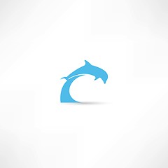Image showing dolphins icon