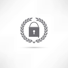 Image showing lock icon