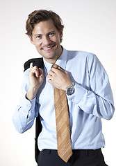 Image showing Smiling businessman casual looking