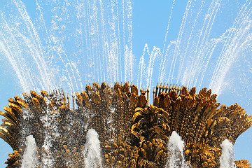 Image showing Beautiful fountain in Moscow at ENEA