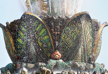 Image showing Fountain Stone flower exhibition in Moscow at ENEA