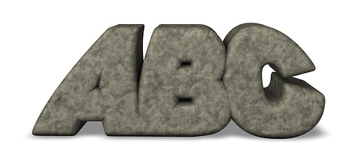 Image showing letters abc