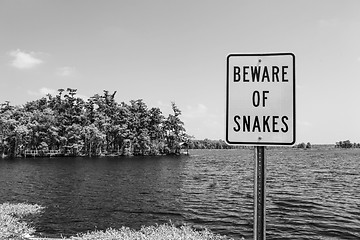 Image showing Snake warning sign