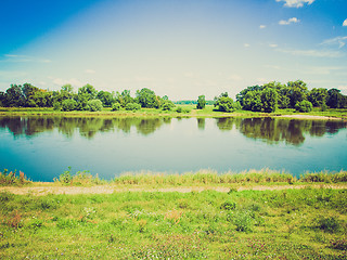 Image showing Retro look River Elbe