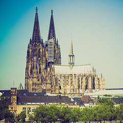 Image showing Retro look Koeln Dom