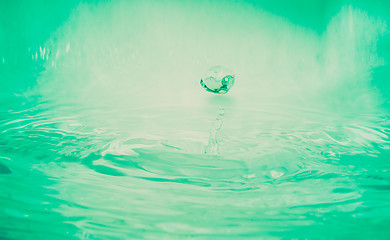Image showing Retro look Water drop