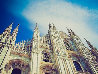 Image showing Retro look Duomo, Milan