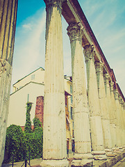 Image showing Retro look Colonne di San Lorenzo, Milan