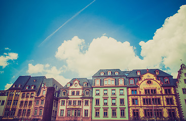 Image showing Retro look Mainz Old Town