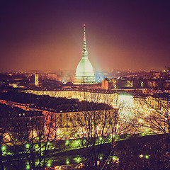 Image showing Retro look Turin view