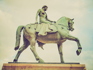 Image showing Retro look Lady Godiva