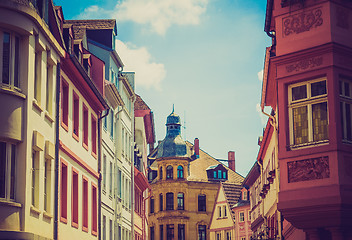 Image showing Retro look Mainz Old Town