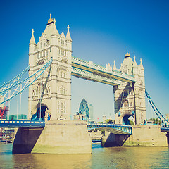 Image showing Vintage look Tower Bridge London