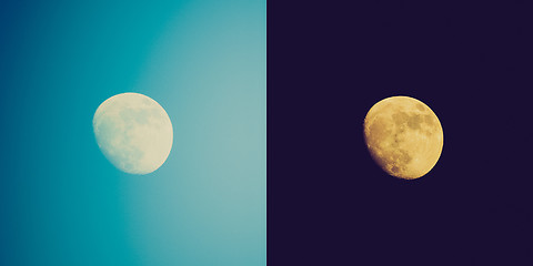 Image showing Retro look Full moon
