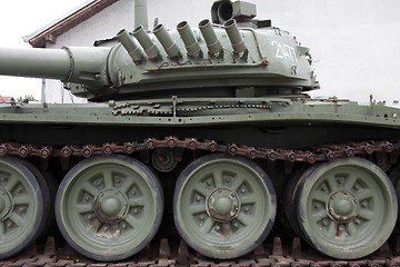 Image showing Heavy tank T-80 in Vukovar, Croatia - leftover after civil war