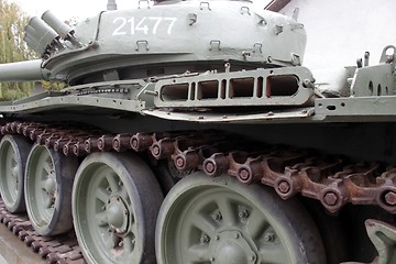 Image showing Heavy tank T-80 in Vukovar, Croatia - leftover after civil war