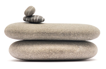 Image showing balancing pebbles