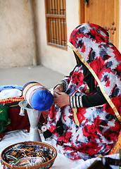 Image showing Qatari craftswoman