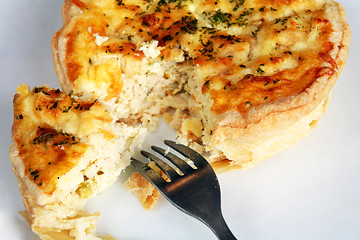 Image showing Quiche and fork 2