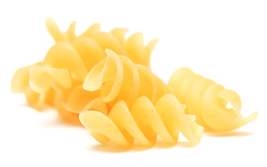 Image showing raw spiral pasta