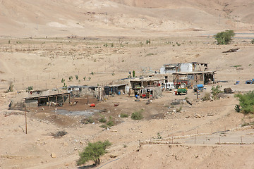 Image showing Village in Judea desert, Israel