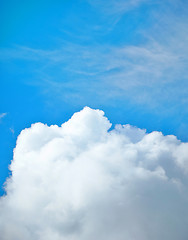 Image showing blue sky and white cloud