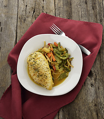 Image showing Lemon Chicken With Vegetables